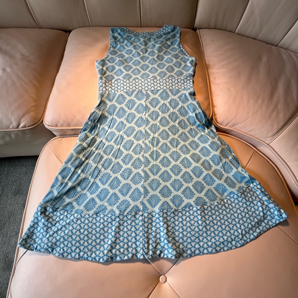 Sigrid Olsen Blue and White Sleeveless Sundress - Picture 2 of 9